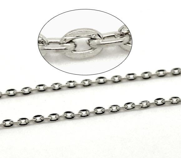 Łańcuszek 3*2*0,6 stare srebro