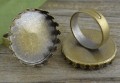 10339 Ozdobna baza pierścionka w kolorze brązu na kaboszon 25mm