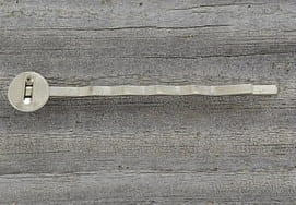 50501 Klasyczna baza wsuwki w kolorze srebra z płaską tarczą 8mm