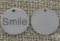Zawieszka ze stali nierdzewnej moneta "Smile"