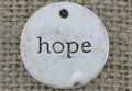 Zawieszka mała "hope" kolor srebrny