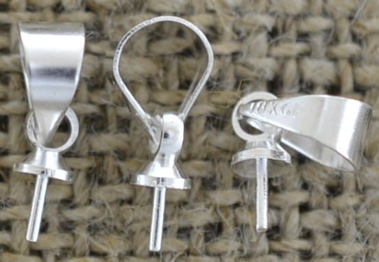 571109 Krawatka do wklejania klasyczna w kolorze srebrnym