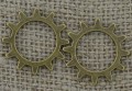 Element ozdobny steampunk tryb kolor brąz 20mm
