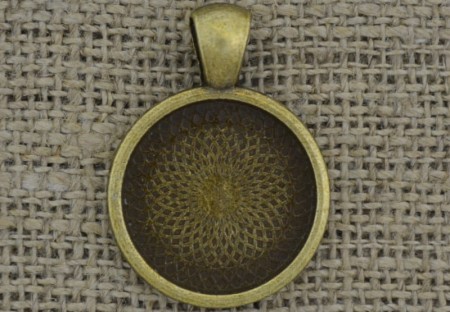 [101210] Baza medalionu brąz na kaboszon 20mm