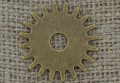 Element ozdobny steampunk tryb kolor brąz 24mm