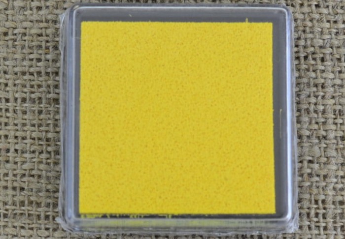 73532 Tusz do stempli kwadratowy 40mm w kolorze żółtym