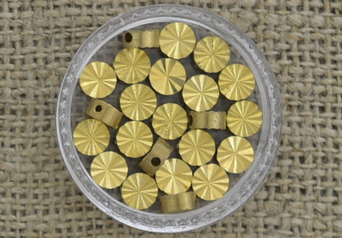 [21281] Element ozdobny przekładka w kolorze złotym 5mm