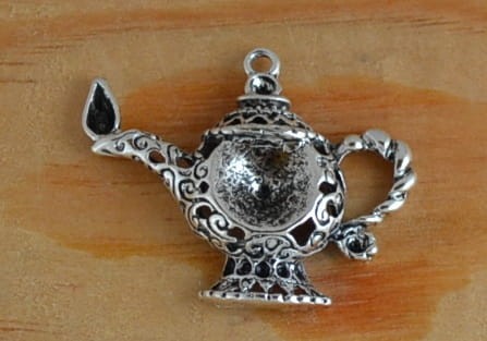 {30825} Zawieszka lampa Alladyna z miejscami na cyrkonie