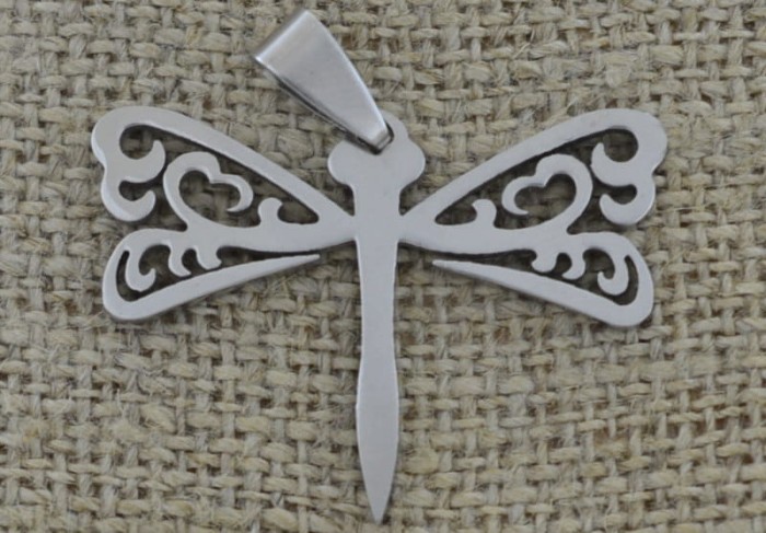 Zawieszka mała ze stali nierdzewnej ważka