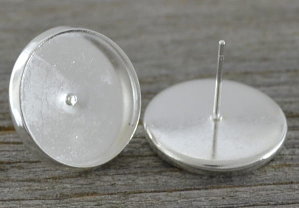 40439 Klasyczna baza kolczyka wkrętka na kaboszon 14mm
