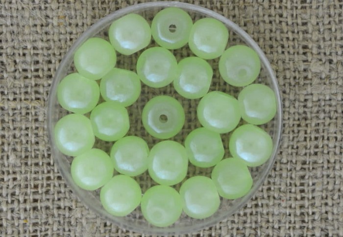 [70128] Koralik perełka gładka 8mm pistacjowy 5szt