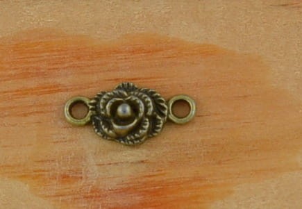 Łącznik ozdobny róża brąz