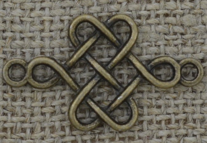 Łącznik ozdobny ażurowy kolor brąz