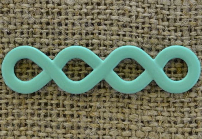 -0747 Łącznik ozdobny w kolorze miętowym