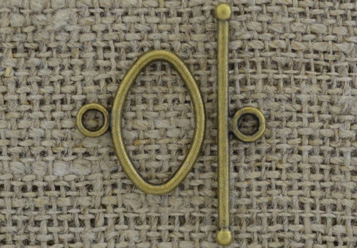 {11518} Zapięcie klasyczne amerykańskie w kolorze brązu 