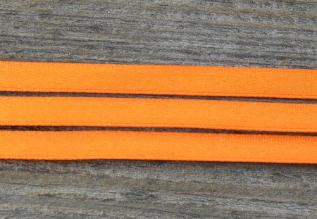 [006657] Wstążka satynowa 6mm pomarańczowa 5m