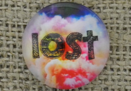 [046409] Kaboszon szklany z napisem 20mm lost