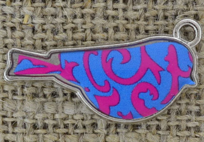 70721 Zawieszka emaliowana ptaszek wzór