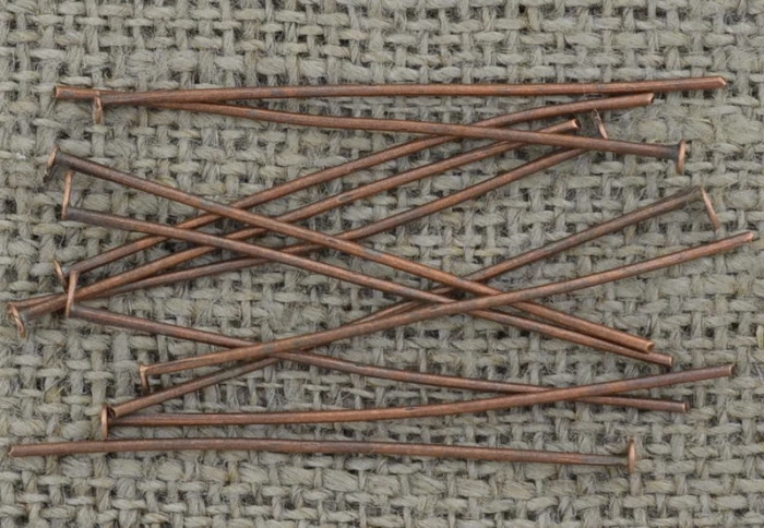 [-0907] Szpilki biżuteryjne miedziane 40mm 80szt