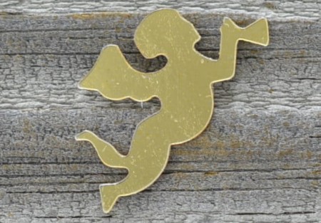 [ś07162] Element ozdobny aniołek 17mm złoty 100szt