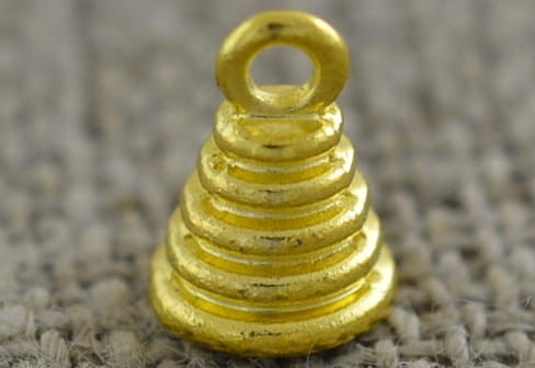 27144 Krawatka do formy szklanej sprężynka w kolorze złotym