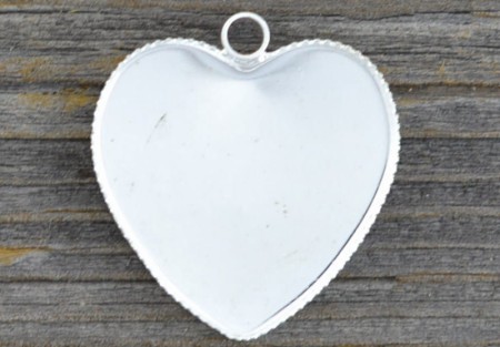 [50106] Baza medalionu na kaboszon serce 25*24mm