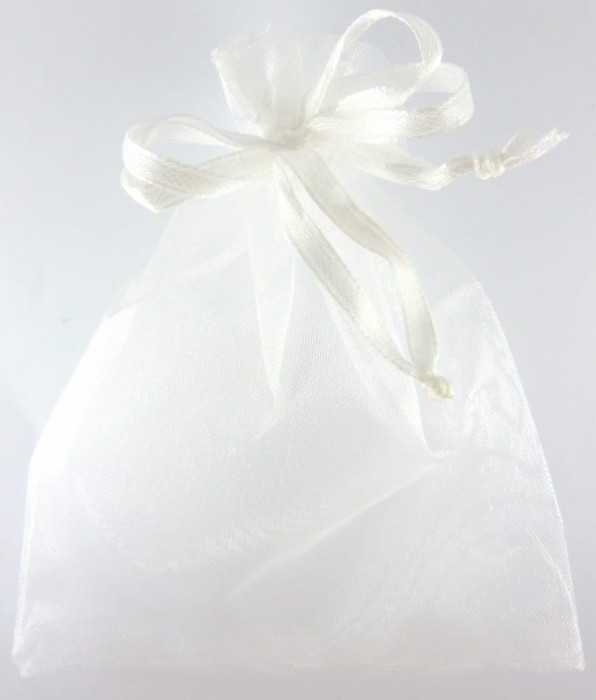 Torebka z organzy 10*12cm biała