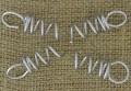 [60902] Zawieszki wkręcane do styropianu 30mm srebrne 5szt