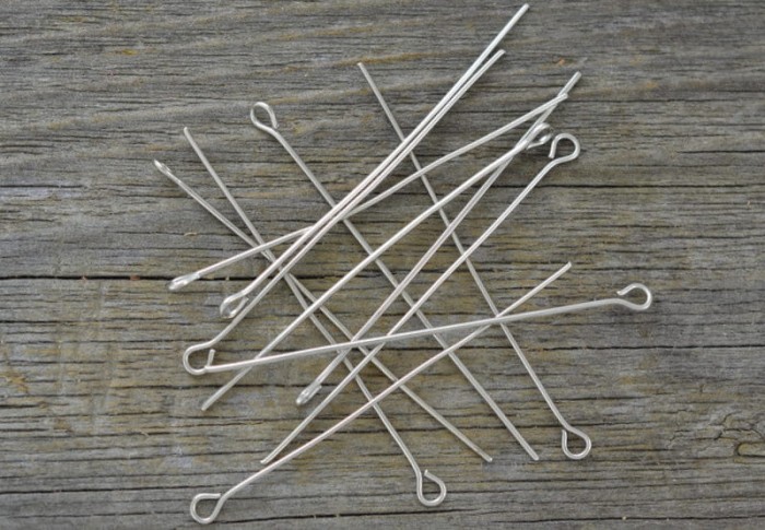 [30911] Haczyki biżuteryjne srebrne 50mm 40szt