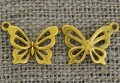 20780 Zawieszka mała motylek w kolorze złotym