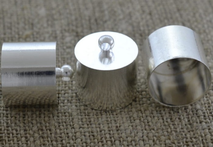  57111 Klasyczna końcówka do wklejania 17,2mm w kolorze srebrnym