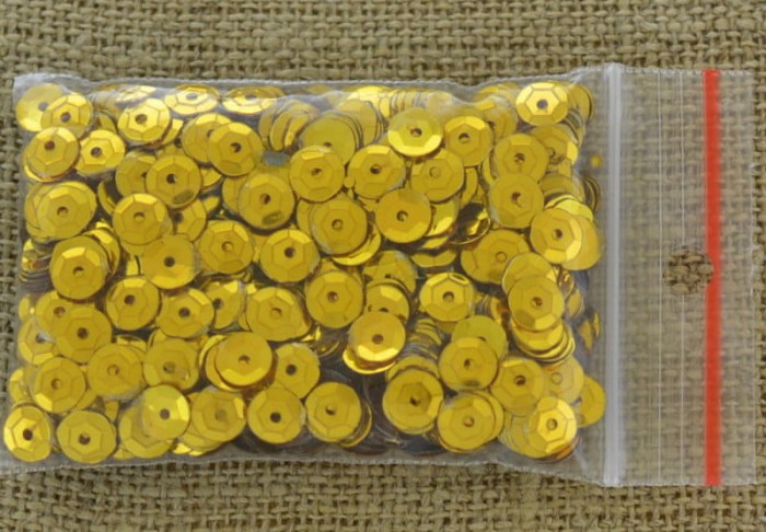 [55529] Cekiny łamane złote 6mm 12 gram