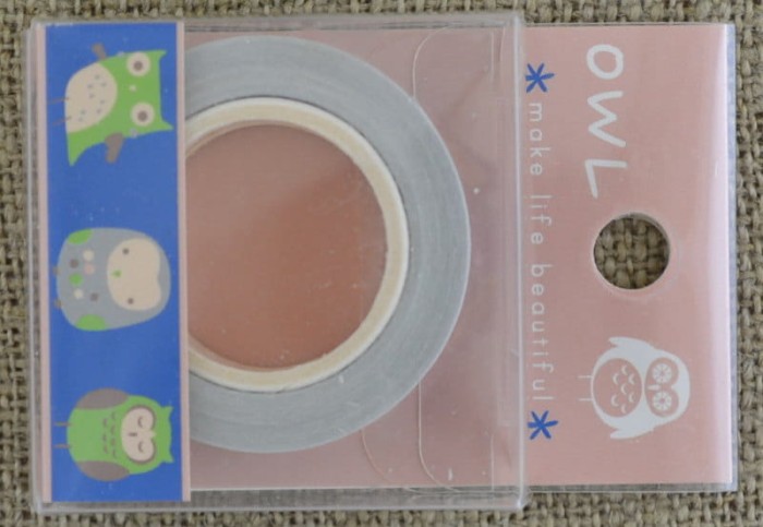 [606044] Taśma papierowa samoprzylepna washi tape sowy niebieska 10m