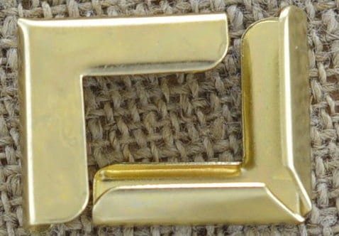 k0505 Narożnik do książki w kolorze złotym 19*19mm 3szt