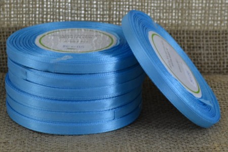 [86095] Wstążka satynowa 6mm 32mb lazurowa