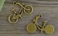 10768 Zawieszka mała rower w kolorze brązu