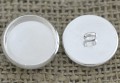 [11905] Baza guzika na kaboszon 12mm w kolorze srebrnym