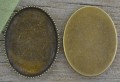 101132 Klasyczna baza medalionu w kolorze brązu na kaboszon 15*20mm 3szt