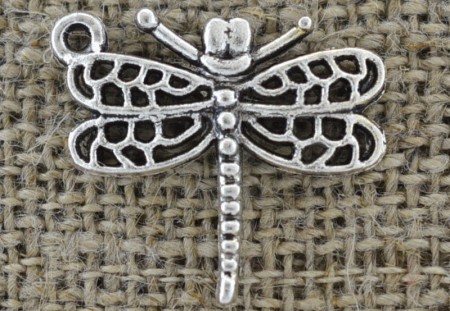 [30740] Zawieszka mała ważka kolor srebra 3szt