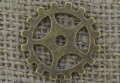 Element ozdobny steampunk tryb kolor brąz 19mm