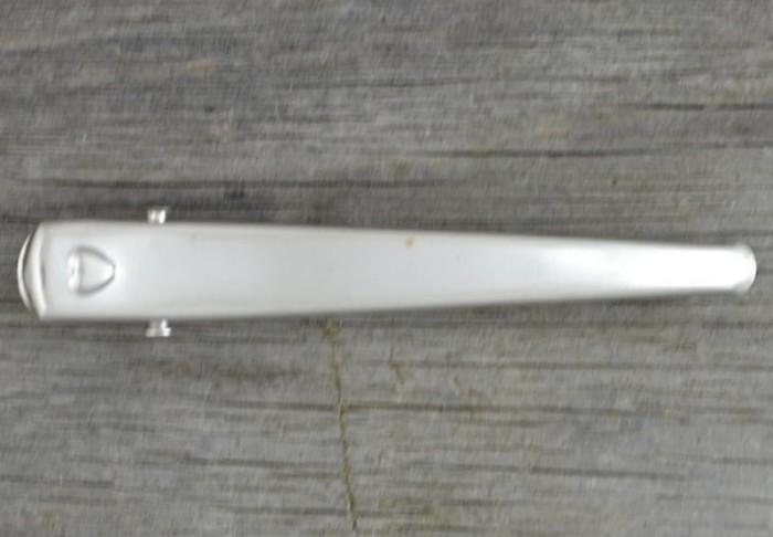 50505 Klasyczna spinka do włosów w kolorze srebra 62mm 2szt