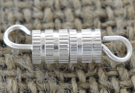  31538 Zapięcie wkręcane w kolorze srebra 3szt