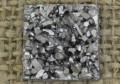[04632] Kaboszon brokatowy druzy szary 12*12mm