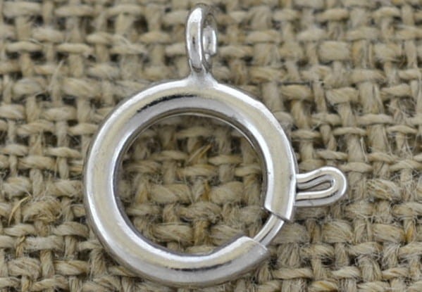 31548 Zapięcie federing duży klasyczny w kolorze srebrnym 12mm