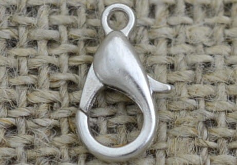 31507 Karabińczyk klasyczny w kolorze srebrnym 12mm