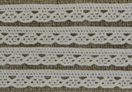 [s04101] Koronka bawełniana ecru 10mm 50cm