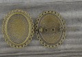 10211 Ozdobna baza broszki w kolorze brązu na kaboszon 25*18mm
