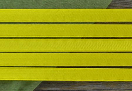 [006642] Wstążka satynowa 6mm cytrynowa 5m