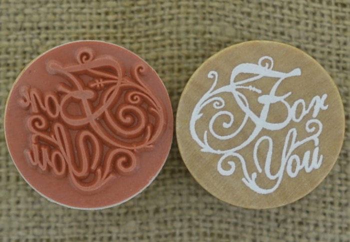 [73518] Stempel okrągły z napisem "For You" 30mm