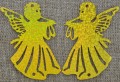 ś07237 Element ozdobny, zawieszka aniołek w kolorze złotym